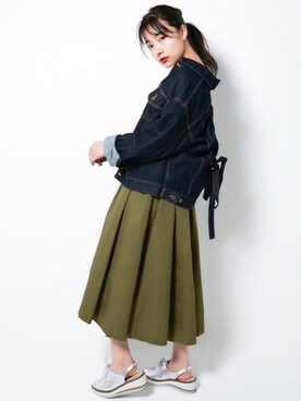 村瀬紗英さん（レディース・159cm）の春コーディネート