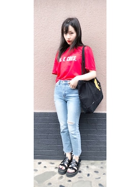 村瀬紗英さん（レディース・159cm）の夏コーディネート