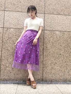 村瀬紗英さん（レディース・159cm）の夏コーディネート