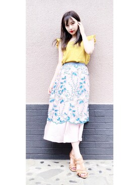 村瀬紗英さん（レディース・159cm）の夏コーディネート