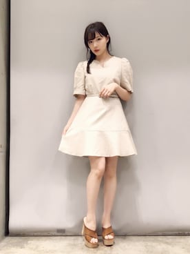 村瀬紗英さん（レディース・159cm）の秋コーディネート