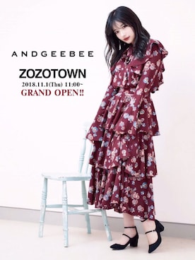 「ANDGEEBEE（アンジービー）のアイテム（その他）」を使った、村瀬紗英さん（レディース・159cm）の秋コーディネート