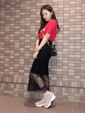 村瀬紗英さん（レディース・159cm）の秋コーディネート