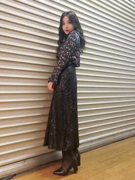 村瀬紗英さん（レディース・159cm）の秋コーディネート