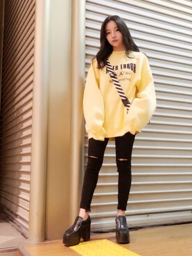 「G.V.G.V.（ジーヴィージーヴィー）のアイテム（バッグ）」を使った、村瀬紗英さん（レディース・159cm）の秋コーディネート