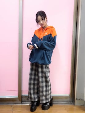 村瀬紗英さん(レディース・159cm)の秋コーディネート