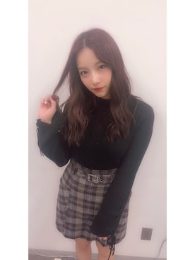 村瀬紗英さん（レディース・159cm）の秋コーディネート