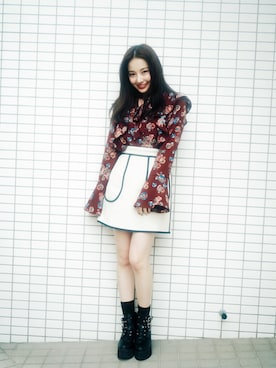 村瀬紗英さん（レディース・159cm）の冬コーディネート