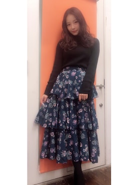 村瀬紗英さん（レディース・159cm）の冬コーディネート