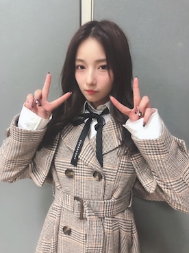 村瀬紗英さん（レディース・159cm）の冬コーディネート