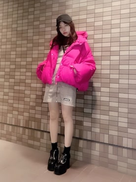 村瀬紗英さん（レディース・159cm）の冬コーディネート