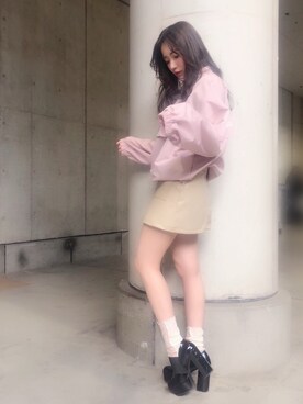 村瀬紗英さん(レディース・159cm)の春コーディネート