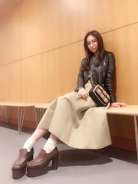 村瀬紗英さん（レディース・159cm）の春コーディネート