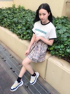 村瀬紗英さん（レディース・159cm）の春コーディネート