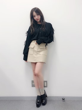 村瀬紗英さん(レディース・159cm)の春コーディネート