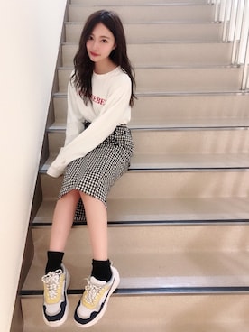 村瀬紗英さん（レディース・159cm）の春コーディネート