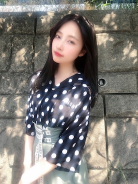 村瀬紗英さん(レディース・159cm)の夏コーディネート