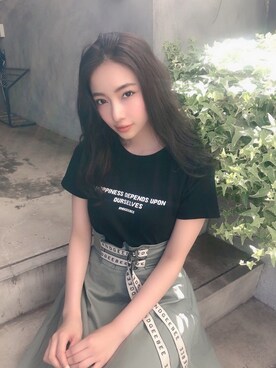 村瀬紗英さん(レディース・159cm)の夏コーディネート