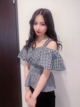 村瀬紗英さん（レディース・159cm）の夏コーディネート