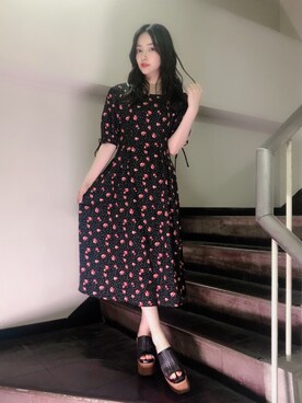 「ANDGEEBEE」｜村瀬紗英さん（レディース・160cm）の夏コーディネート