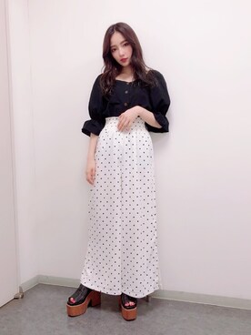 村瀬紗英さん(レディース・160cm)の夏コーディネート