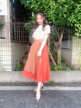 村瀬紗英さん(レディース・159cm)の秋コーディネート