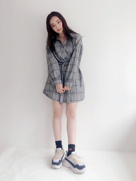 「FIG&VIPER（フィグアンドバイパー）のアイテム」を使った、村瀬紗英さん（レディース・159cm）の秋コーディネート