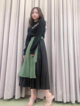 村瀬紗英さん(レディース・159cm)の秋コーディネート