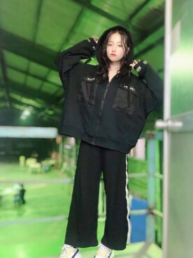 「FIG&VIPER（フィグアンドバイパー）のアイテム」を使った、村瀬紗英さん（レディース・159cm）の秋コーディネート