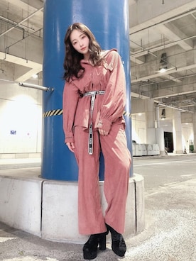 村瀬紗英さん（レディース・159cm）の秋コーディネート