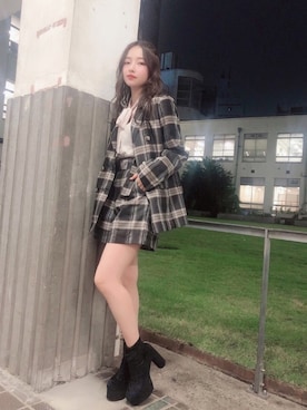 村瀬紗英さん（レディース・159cm）の秋コーディネート