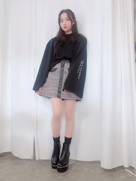 村瀬紗英さん（レディース・159cm）の冬コーディネート