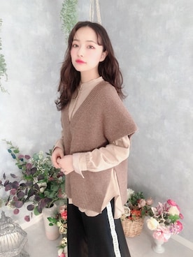 村瀬紗英さん（レディース・159cm）の冬コーディネート