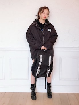 村瀬紗英さん（レディース・159cm）の冬コーディネート