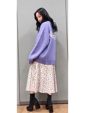 村瀬紗英さん（レディース・159cm）の冬コーディネート