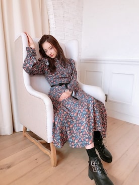 村瀬紗英さん（レディース・159cm）の冬コーディネート