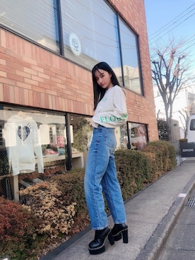 村瀬紗英さん（レディース・159cm）の冬コーディネート