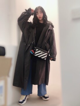 「FIG&VIPER（フィグアンドバイパー）のアイテム」を使った、村瀬紗英さん（レディース・159cm）の春コーディネート