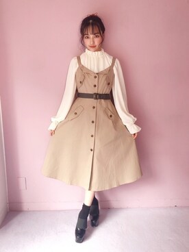 村瀬紗英さん(レディース・159cm)の春コーディネート