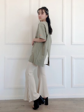 村瀬紗英さん（レディース・159cm）の春コーディネート