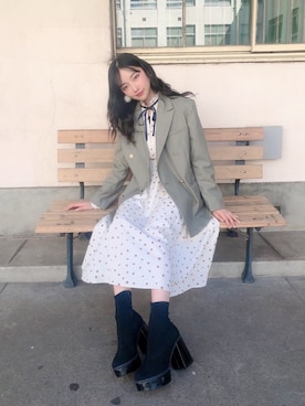 村瀬紗英さん（レディース・159cm）の春コーディネート