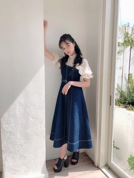 村瀬紗英さん（レディース・159cm）の春コーディネート