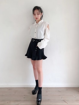 村瀬紗英さん（レディース・159cm）の春コーディネート