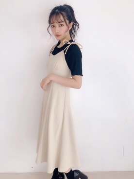 村瀬紗英さん(レディース・159cm)の春コーディネート