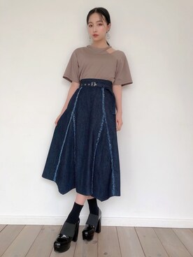 村瀬紗英さん（レディース・159cm）の春コーディネート