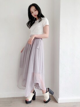 村瀬紗英さん（レディース・159cm）の夏コーディネート