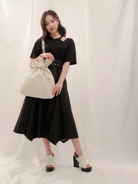 村瀬紗英さん（レディース・159cm）の夏コーディネート