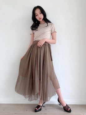 村瀬紗英さん（レディース・159cm）の夏コーディネート