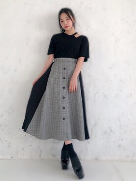 村瀬紗英さん（レディース・159cm）の夏コーディネート