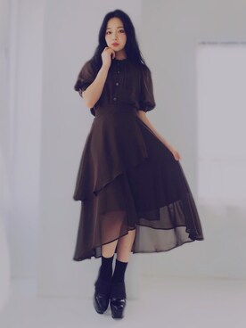 村瀬紗英さん（レディース・159cm）の夏コーディネート